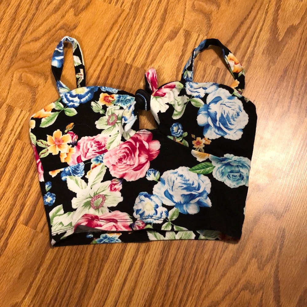 Floral crop top